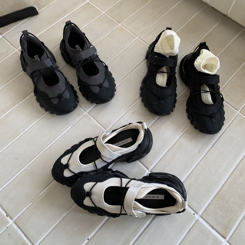 Sneakers Care - Sepatu Mary Jane Platform Chunky Sporty