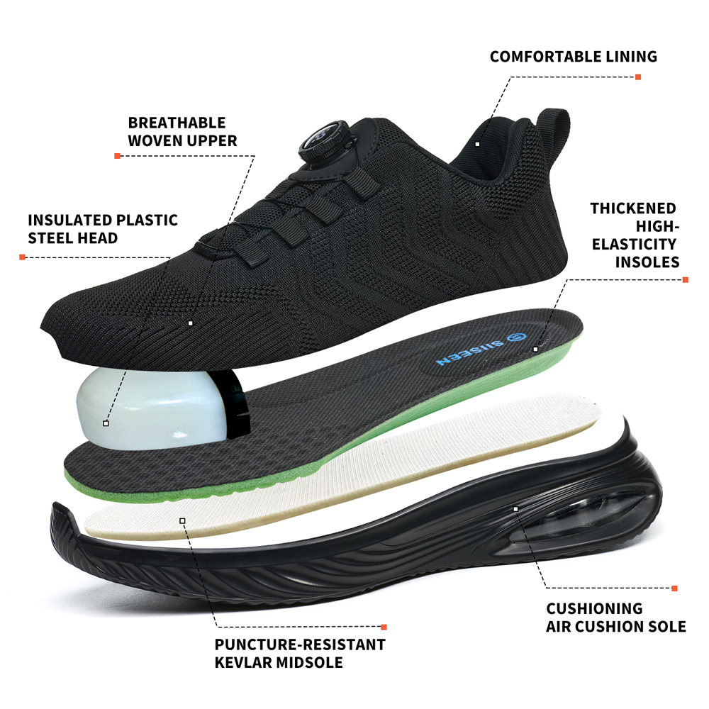 Sepatu Keselamatan Pria dengan - Sneakers Care ulasan dan harga